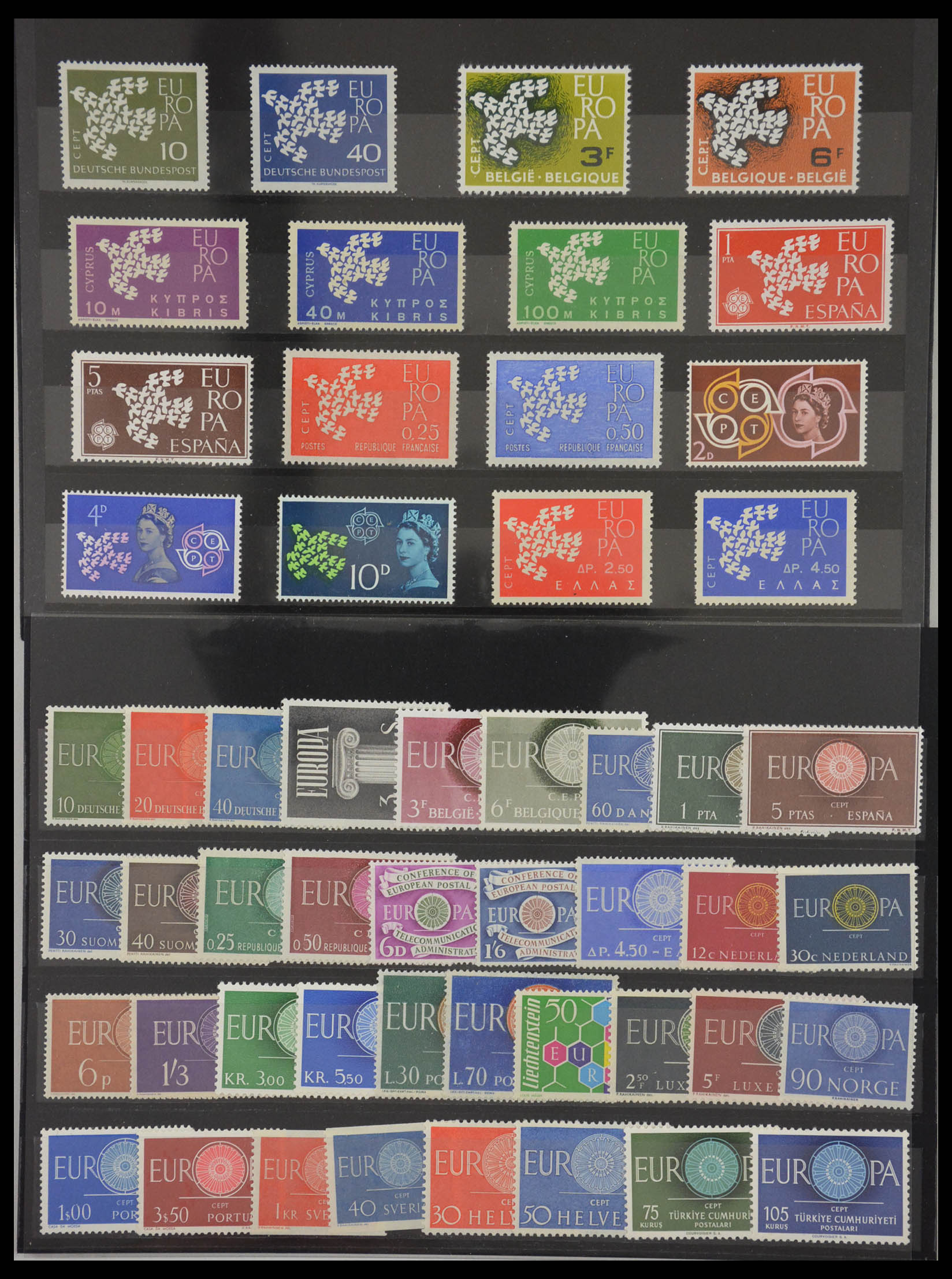 Lot 13079 Collection stamps of Europa Cept 19561992. eBay